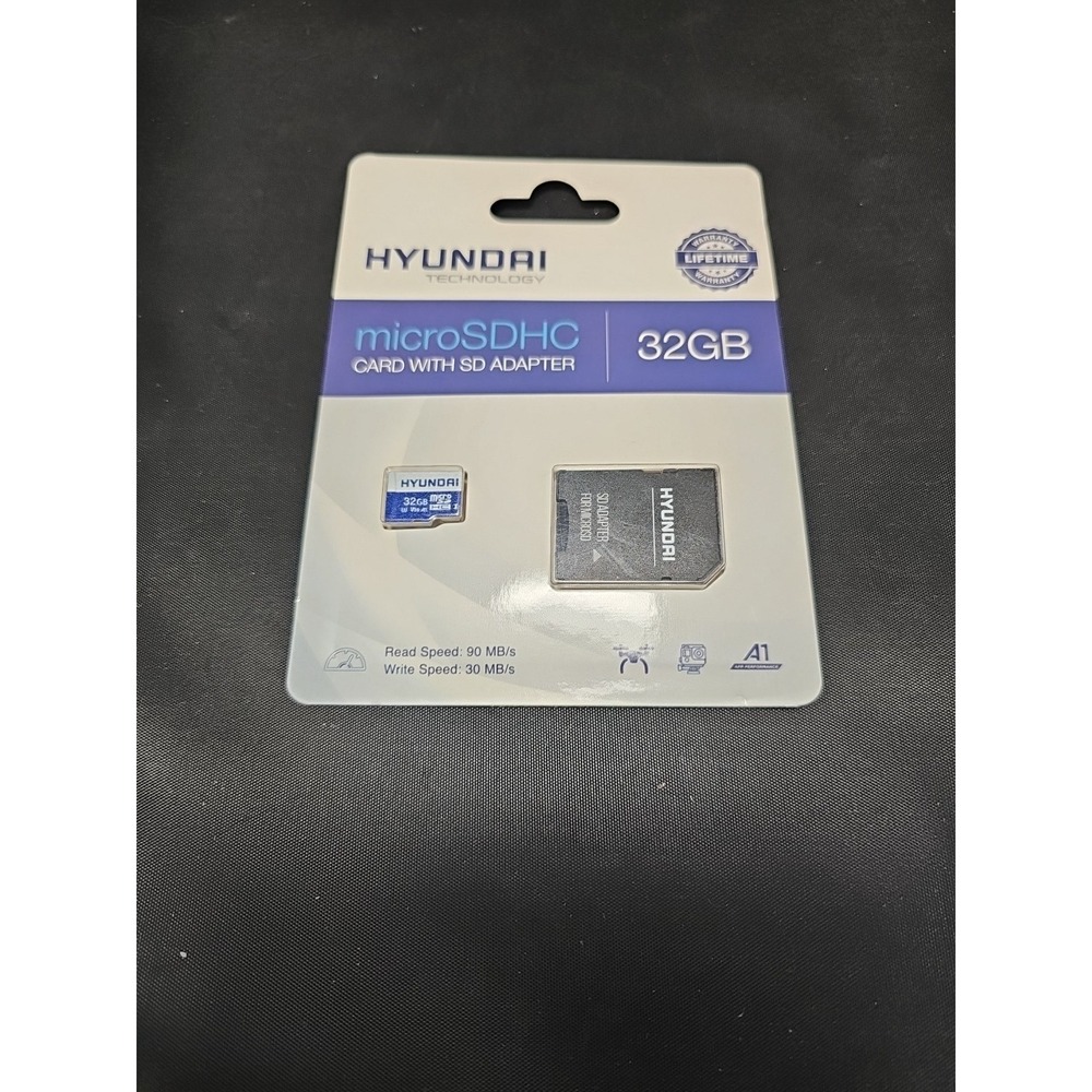 HYUNDAI Technology 32GB microSDHC Card with SD Adapter - Brand New